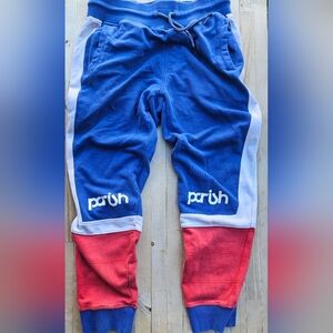 Parish Blue and Red Men's Sweatpants